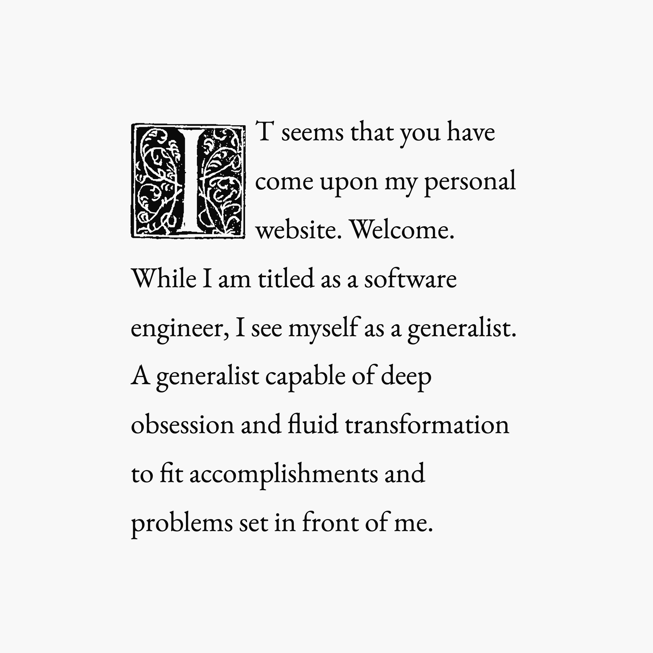 Nick Coles — software engineer and generalist